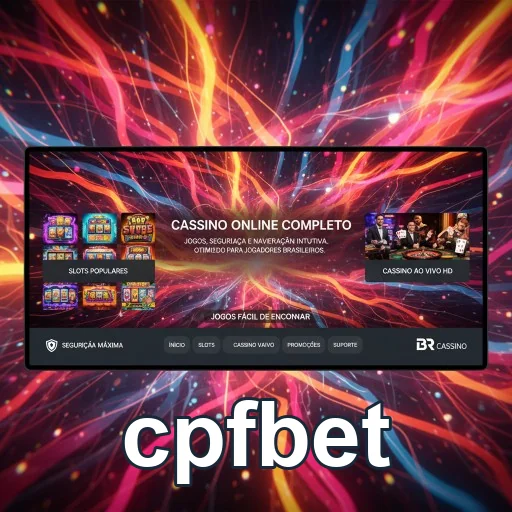 Tela do aplicativo cpfbet com games de cassino online.