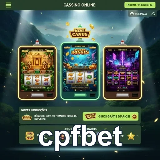 Tela do aplicativo cpfbet com jogos de cassino ao vivo.