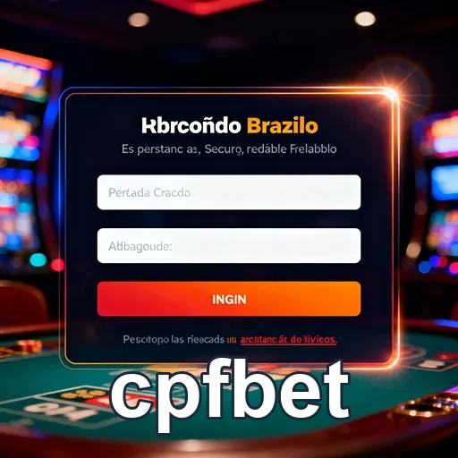 Tela de login móvel da cpfbet com segurança reforçada.