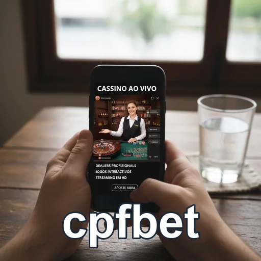 Jogador acessa cassino ao vivo no celular via cpfbet.