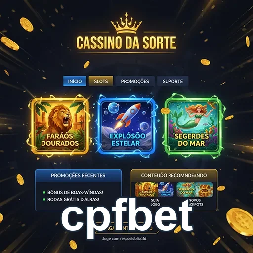 Tela do aplicativo cpfbet mostrando jogos e promoções VIP.