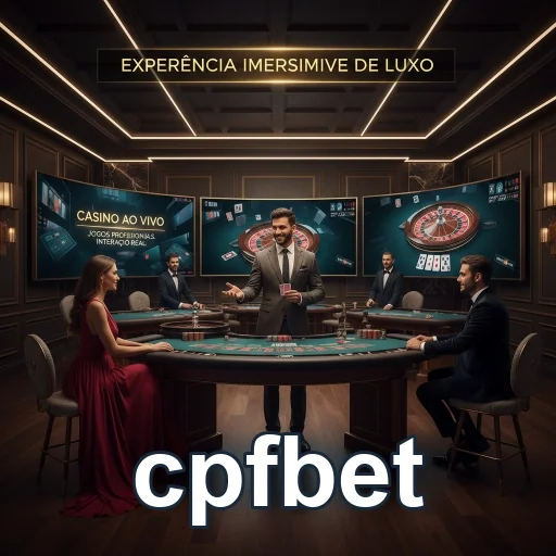 Imagem do cassino ao vivo na plataforma cpfbet com jogadores.