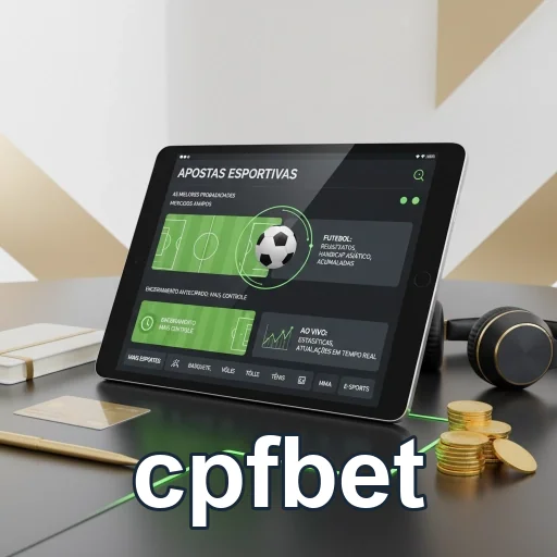 interface de apostas esportivas na plataforma cpfbet em tablet.