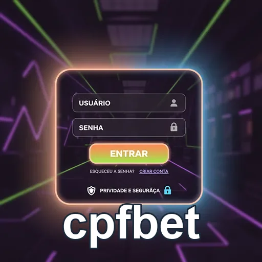 Tela de login do cpfbet com campos para usuário e senha.