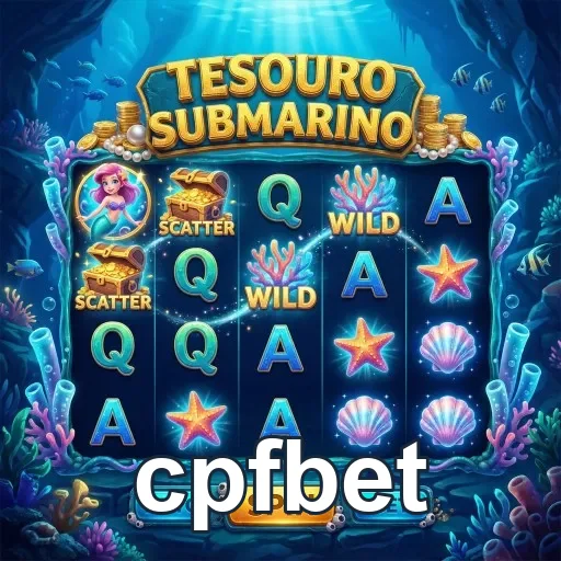 Tela do jogo Tesouro Submarino disponível no cpfbet.