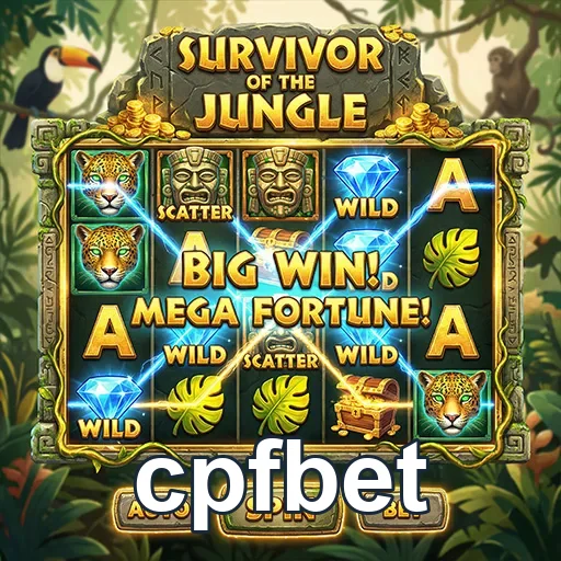 Tela do jogo 'Survivor of the Jungle' no site cpfbet.