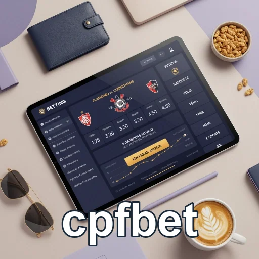 Tela do cpfbet mostrando apostas em partidas de futebol.