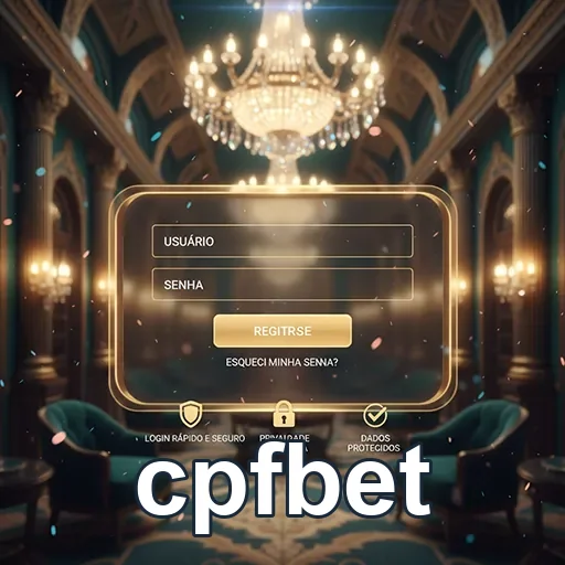 Tela de login do cpfbet com acesso seguro e prático.